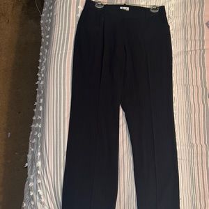 Tahari Black Pine-stripe Trousers size 6